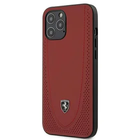 Ferrari FEOGOHCP12LRE iPhone 12 Pro Max 6.7 raudonas kietas dėklas Off Track perforuotas