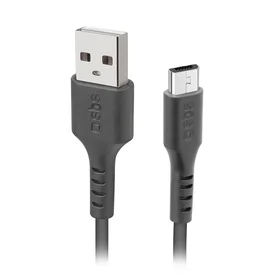SBS LTHL200 USB-A - Micro-USB kabelis 1 m - juodas