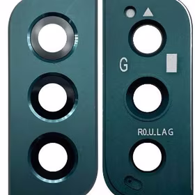 Samsung S901 S22 kameros stikliukas su rėmeliu Green ORG