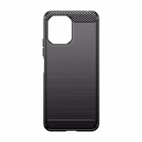 Lankstus anglies rašto dėklas telefonui Xiaomi Redmi 12 Carbon Case - juodas