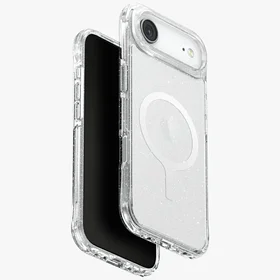 Uniq LifePro Xtreme Magnetinis įkrovimo dėklas telefonui iPhone 17 Air - Permatomas su blizgučiais