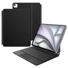 Tech-Protect Smartcase Magnetinis su klaviatūra iPad Pro 12.9” 2020 / 2021 / 2022 / iPad Air 13” 2024 / 2025 - Juodas