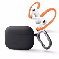Uniq Nexo dėklas AirPods Pro 2 + ausų kabliukai - pilka