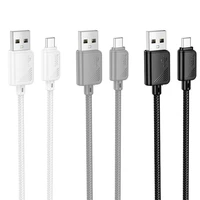 Kabelis USB A į Micro USB Hoco 2,4A 1 m X113 juodas