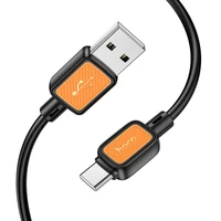 Kabelis USB A į USB C Hoco 3A 1 m X108 juodas