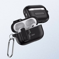 Tech-Protect Slim Hook dėklas su karabinu, skirtas Apple AirPods Pro 1 / 2 – juodas