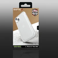 Raptic X-Doria Slim dėklas telefonui iPhone 14 Plus galinis dangtelis skaidrus