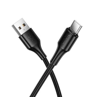 Kabelis USB A į USB C Hoco 3A 1 m X120 juodas
