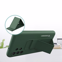 Wozinsky Kickstand Case silikoninis dėklas su stovu Xiaomi Redmi Note 11 Pro raudonas