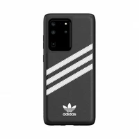 Adidas OR formuotas PU dėklas Samsung Galaxy S20 Ultra - juodas ir baltas