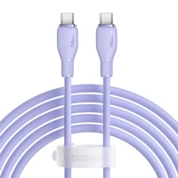 Baseus Pudding 100W USB-C - USB-C kabelis 2m - violetinis
