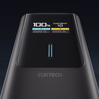 Cuktech CKPB100PGLBL 150W 10000mAh USB-C USB-A - juoda