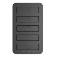 Orico prijungimo stotelė 2.5" / 3.5" HDD / SSD, 5Gbps, USB-C į USB-C/A su klonavimo funkcija (juoda)