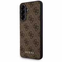 Guess 4G Metal Gold Logo dėklas telefonui Samsung Galaxy A36 - ruda