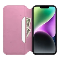 DUAL POCKET knygos dėklas XIAOMI Redmi Note 14 5G šviesiai rožinis