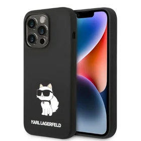 Karl Lagerfeld Silicone Choupette dėklas telefonui iPhone 14 Pro Max - juodas