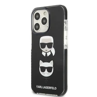 Karl Lagerfeld Karl&Choupette Head dėklas iPhone 13 Pro Max - juodas