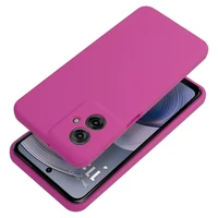 Silikoninis 2mm dėklas telefonui MOTOROLA G55 5G, rožinis