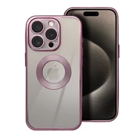 Dėklas GLAM telefonui IPHONE 15 Pro Max rožinis