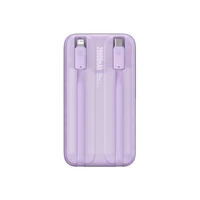 Baseus Comet Series išorinė baterija su ekranu 20000mAh 22.5W - violetinė + USB-A / USB-C kabelis