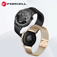 FORCELL F-DESIGN FS10 nerūdijančio plieno dirželis SAMSUNG Watch 22 mm juodas