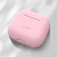 Tech-Protect silikoninis dėklas Apple AirPods 4 ausinėms - rožinis