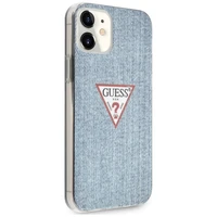 Guess GUHCP12SPCUJULLB iPhone 12 mini 5.4" mėlynas/šviesiai mėlynas kietas dėklas Jeans kolekcija