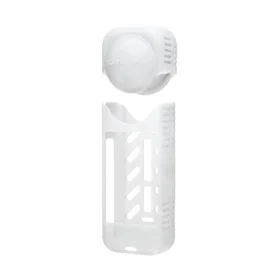 Silikoninis apsauginis dėklas + objektyvo dangtelis Sunnylife skirtas Insta360 X4 (baltas)