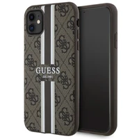 Guess GUHMN61P4RPSW iPhone 11 / Xr rudas/rudas kietas dėklas 4G Printed Stripes MagSafe