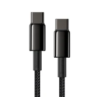 Baseus kabelis Tungsten PD USB-C - USB-C 1,0 m juodas