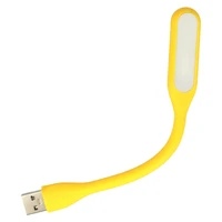 Mini LED lempa silikoninė USB geltona