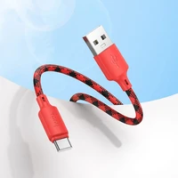 Kabelis USB A į USB C Hoco 3A 1 m X116 gradientinė raudona