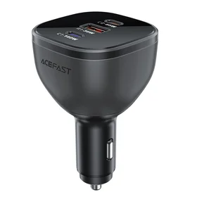 Acefast B14 automobilinis įkroviklis 165W 2x USB-C 1x USB-A - juodas