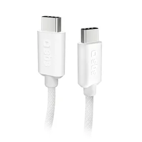 SBS TECABLETISSUETCCG USB-C - USB-C 1,5 m 60W pintas kabelis - pilkas