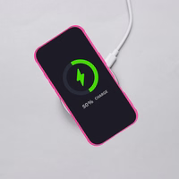 FULL MATTE MAG COVER magnetinis dėklas telefonui, suderinamas su MagSafe, skirtas SAMSUNG A56, rožinis