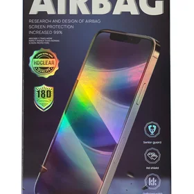 LCD apsauginis stikliukas 18D Airbag Shockproof Apple iPhone 14 Plus juodas