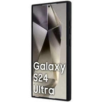 BMW M Silikoninis spausdintas žiedas Magnetinis dėklas telefonui Samsung Galaxy S24 Ultra - juodas