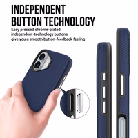 Dėklas Perfectionists Triangle Mag Case Apple iPhone 13/14 tamsiai mėlynas