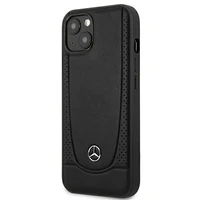 Mercedes MEHCP14MARMBK iPhone 14 Plus 6.7 "juodas / juodas kietasis dėklas odinis Urban