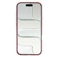 Blizgantis magnetinis dėklas telefonui Iphone 17 Air, rožinis, permatomas