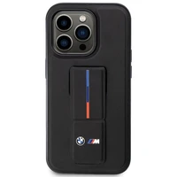 Case BMW BMHCP14X22GSLK iPhone 14 Pro Max 6.7" juodas/juodas hardcase Grip Hot Stamp