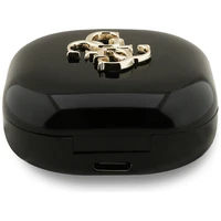 Belaidės ausinės TWS Guess 4G Metal Logo juoda