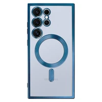 Metalinis magnetinis dėklas telefonui Samsung Galaxy S24 Ultra mėlynas