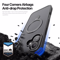 Dėklas Dux Ducis "Yind 360 Ring Stand" Apple iPhone 16 juodas