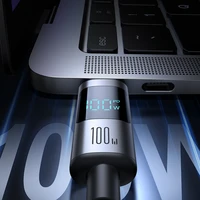 Joyroom S-A16 Pro Prism serijos 100W USB-C - USB-C kabelis su skaitmenine indikacija 1,2 m - juodas