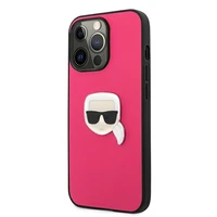 Karl Lagerfeld Odinis Ikonik Karl's Head Metalinis dėklas iPhone 13 Pro / 13 6,1\" - rožinis