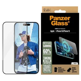 PanzerGlass Žaidimų apsauginis stiklas iPhone 16 6.1" Itin platus pritaikymas 2857
