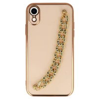 Madingas dėklas telefonui Iphone XR dizainas 4 šviesiai rožinė