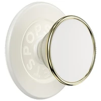 Popsockets Round Luxe Coconut Creme emalinis MagSafe laikiklis ir telefono stovas