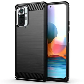 CARBON dėklas telefonui XIAOMI Redmi Note 10 5G juodas
